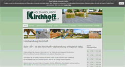 Desktop Screenshot of holzhandlung-kirchhoff.de